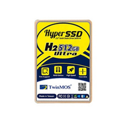 صورة محرك أقراص صلبة هايبر SSD H2 ألترا بسعة 512 جيجابايت ومقاس 2.5 بوصة بمنفذ ساتا 3، يدعم تقنية إزالة المسافات الزائدة بإصدار رايد وسرعة عالية، رقيق بمقاس 7 مم وبسرعة تصل إلى 580 ميجابت في الثانية بلون ذهبي