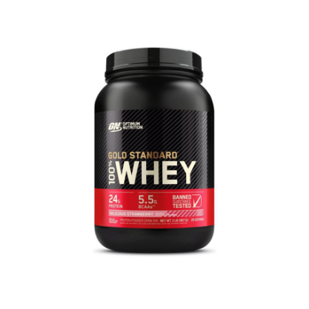 صورة Optimum Nutrition Gold Standard 100% Whey Protein - 29 جرعة - 907 كجم - فراولة لذيذة