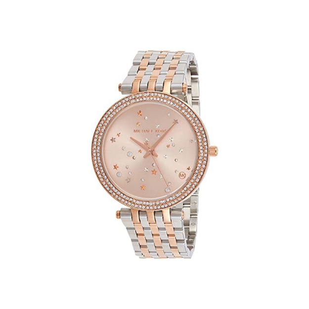 . Michael Kors Women's Rose Gold Dial Stainless Steel Band Watch - MK3726