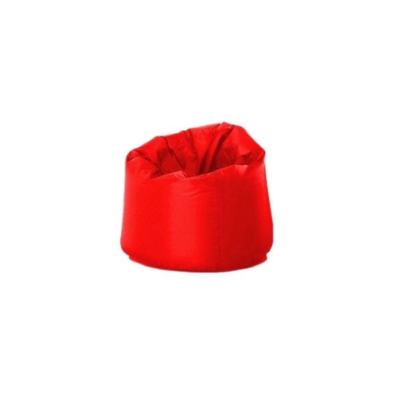 صورة مجموعة مقعد بين باج من مادة بلاستيك PVC من قطعتين أحمر