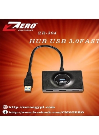 صورة 4-Port USB Hub ZR-304 أسود