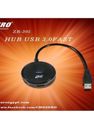 صورة 4-Port USB Hub ZR-305 أسود