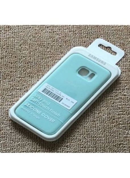 صورة جراب خلفي سيليكون لهاتف Samsung Galaxy S7 Edge  أزرق فاتح