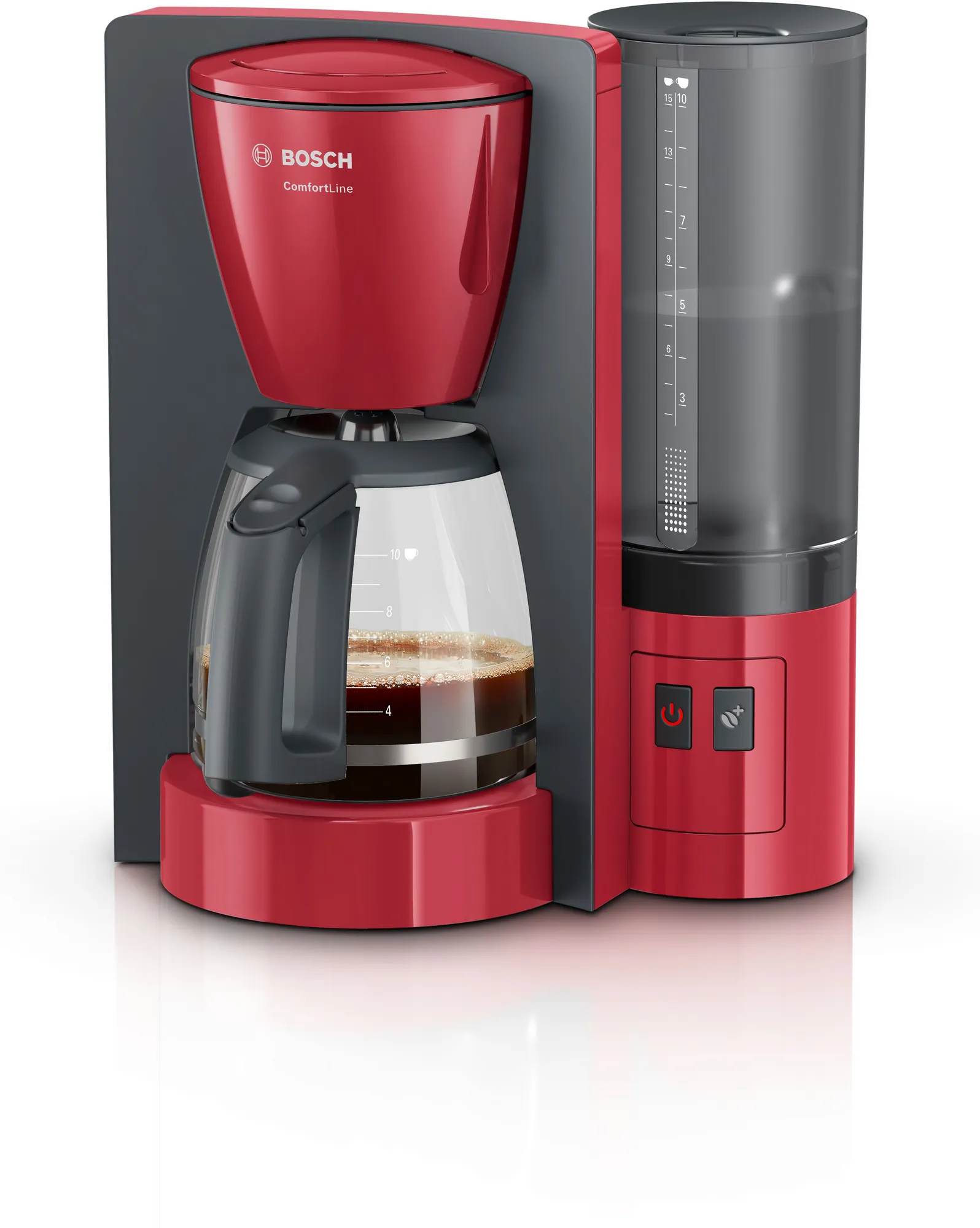 ماكينة تحضير القهوة كومفورت لاين، موديل TKA6A044، بلون احمر من بوش ضمان محلي 2 سنوات