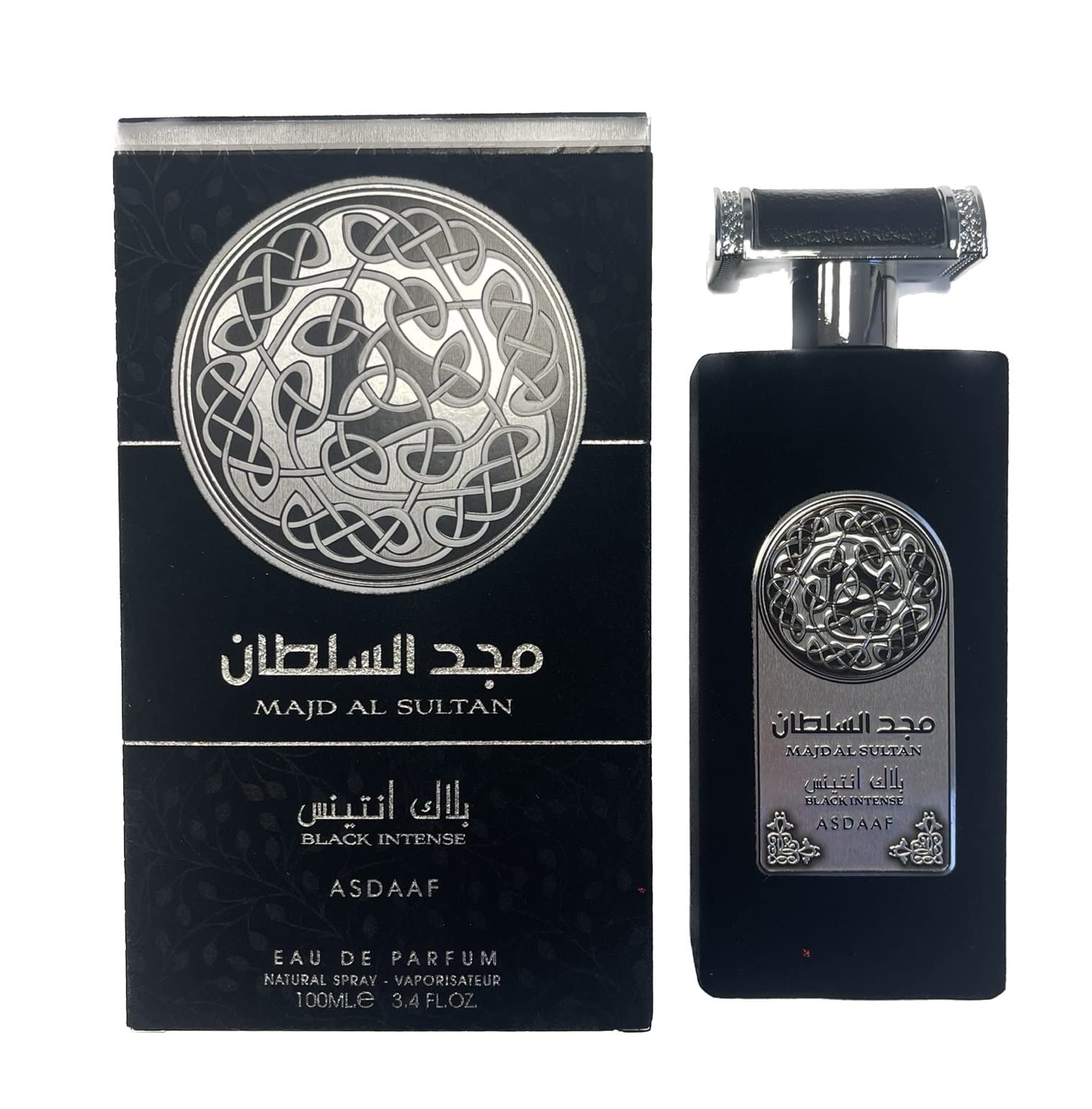 Asdaaf Majd Al Sultan Black Intense Eau De Parfum For Men 100ml