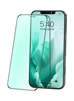 لاصقة حماية للشاشة من الزجاج المقوى من سلسلة نايت للشاشات الكبيرة بتغطية كاملة ودقة عالية الوضوح لهاتف أبل آيفون 12 برو ماكس شفاف