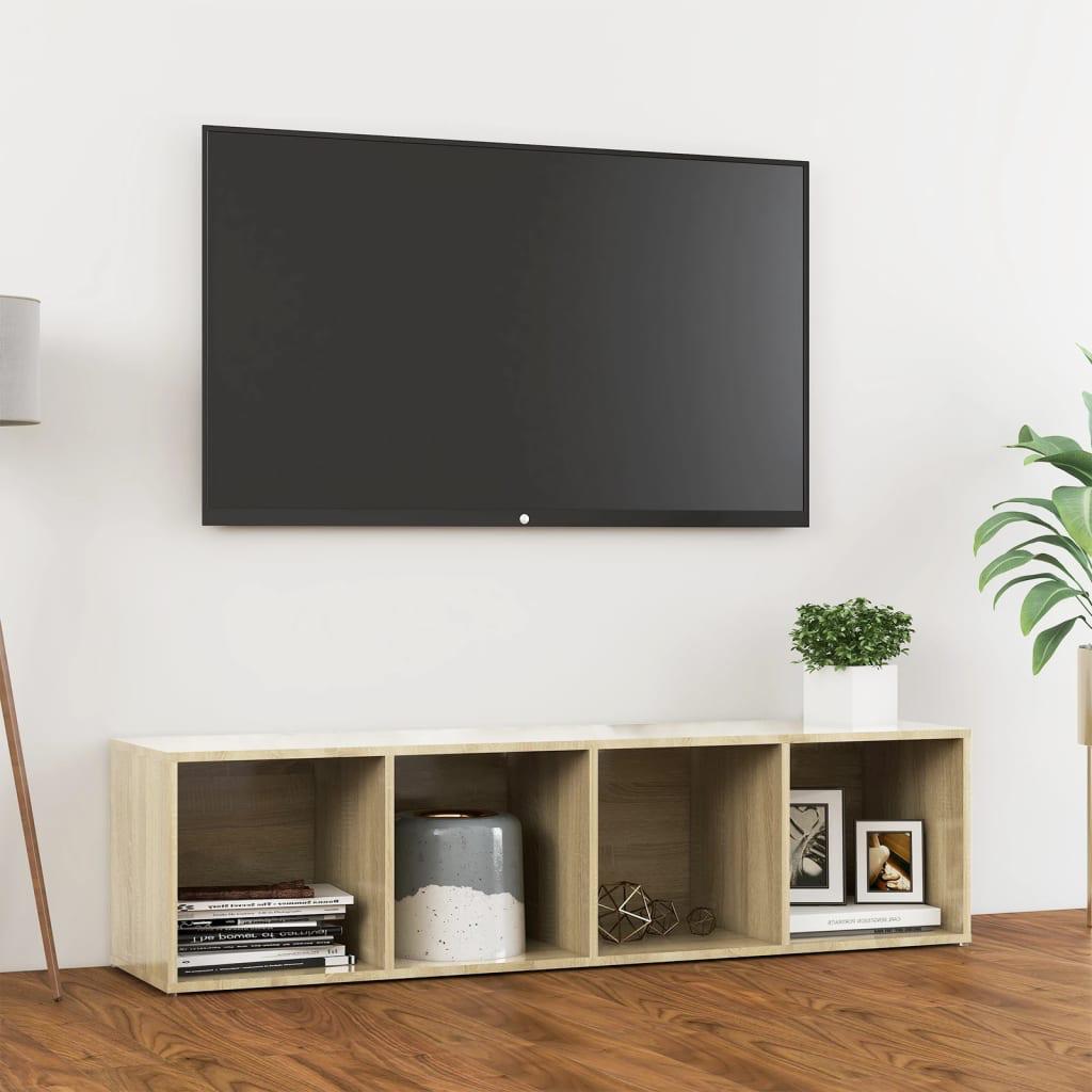 ترابيزة تلفزيون خشب أم دي أف، 40×160×40 سم - بيج