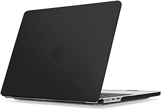 حافظة TECOOL لجهاز MacBook Air M2 2022 الجديد مقاس 13.6 بوصة A2681، حافظة حماية غير لامعة من البلاستيك الصلب لجهاز Mac Booking Air M2، أسود