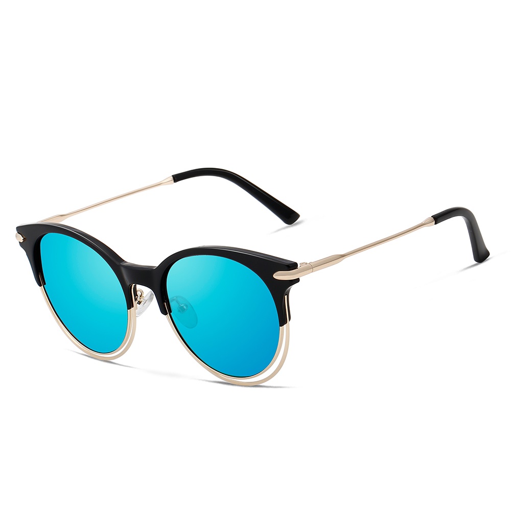 Sunglasses Original VEITHDIA Polarized Unisex UV400 Full Set - Blue
