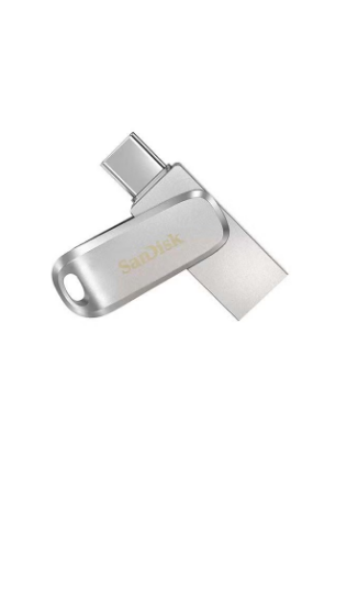 فلاش درايف ثنائي ألترا دوال درايف لوكس مع وصلة USB Type-C بسرعة 150 ميجابايت في الثانية، ووصلة USB 3.1 من الجيل الأول 32 GB