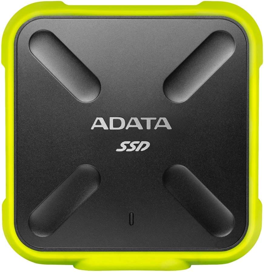 أداتا SD700 هارد ديسك محمول SSD، بسعة 256 جيجابايت، ASD700-256GU31-CYL، أسود × أصفر- ASD700-256GU31-CYL