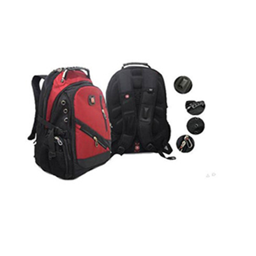 Backpack For Laptop Black-Red