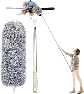 Ceiling Fan Duster with Extension Pole & Corner Brush retailer Cleaning