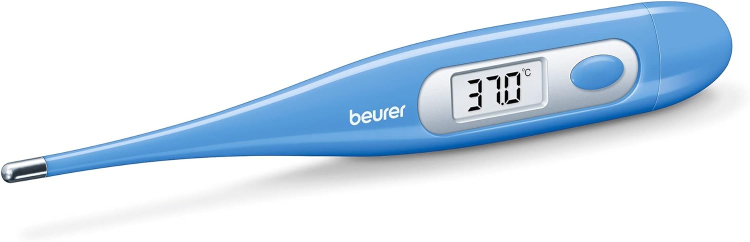 مقياس حرارة رقمي من بيورير FT09 - أزرق