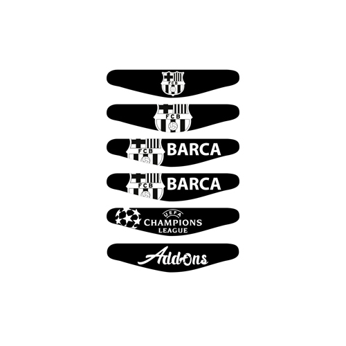 5 قطع من أشرطة الإضاءة لبلاي ستيشن 4 FC برشلونة