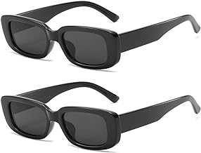 نظارة شمس انيقة بعدسات مستطيلة للحماية من الاشعة فوق البنفسجية 400 بتصميم فينتاج وشنبر نظارة مربع من دولجير