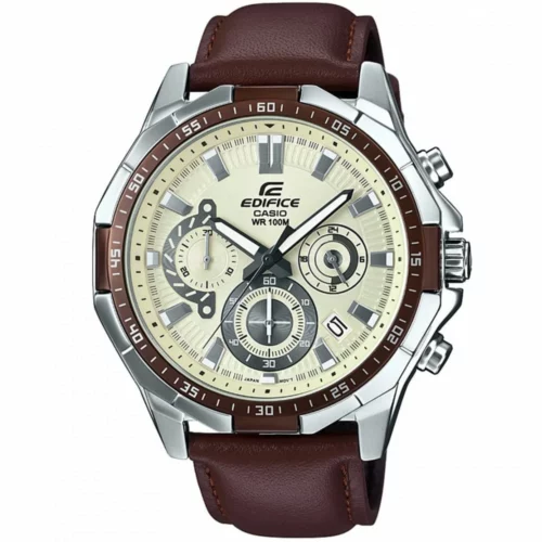 ساعة كاسيو اديفيس للرجال جلد EFR-554L-7AV
