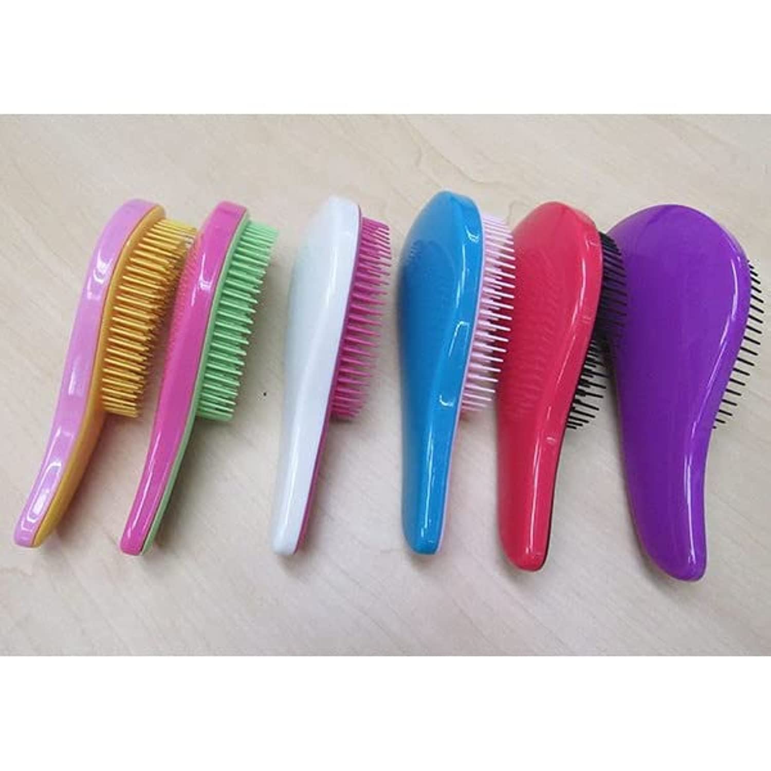 Detangling Handle Tangle Shower Tamer Hair Brush Comb Salon Styling Tool Random Color 1 Piece 19 X 7.5 X 4.2 Cm; Multicolor