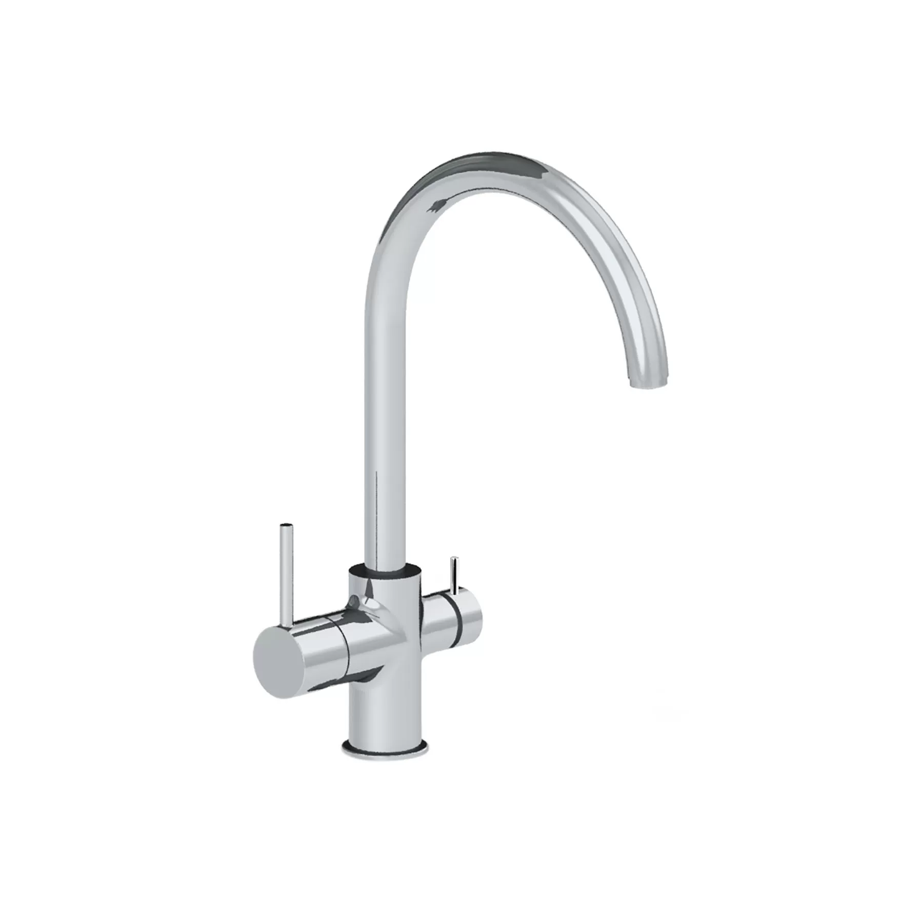 PU15164421, PURITY RONDO PRO KITCHEN FAUCET W.OUTLET FOR FILTERED WATER SWIVEL SPOUT 1/2″ FLEX