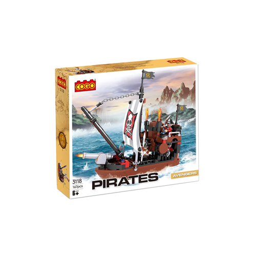 3118 Pirate Ship Building Blocks - 167 Pcs