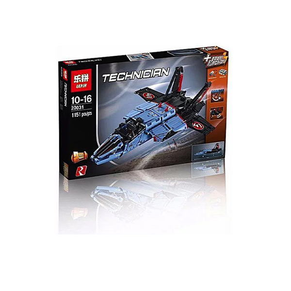 سلسلة تكنيك ، لعبة طوب بناء نموذج طائرة سباق النفاثة 1151 قطعة