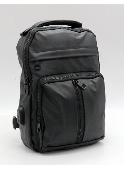 حقيبة ظهر بجيوب متعددة الاستخدامات - حقيبة عصرية - للسفر و الرحلات - اسود