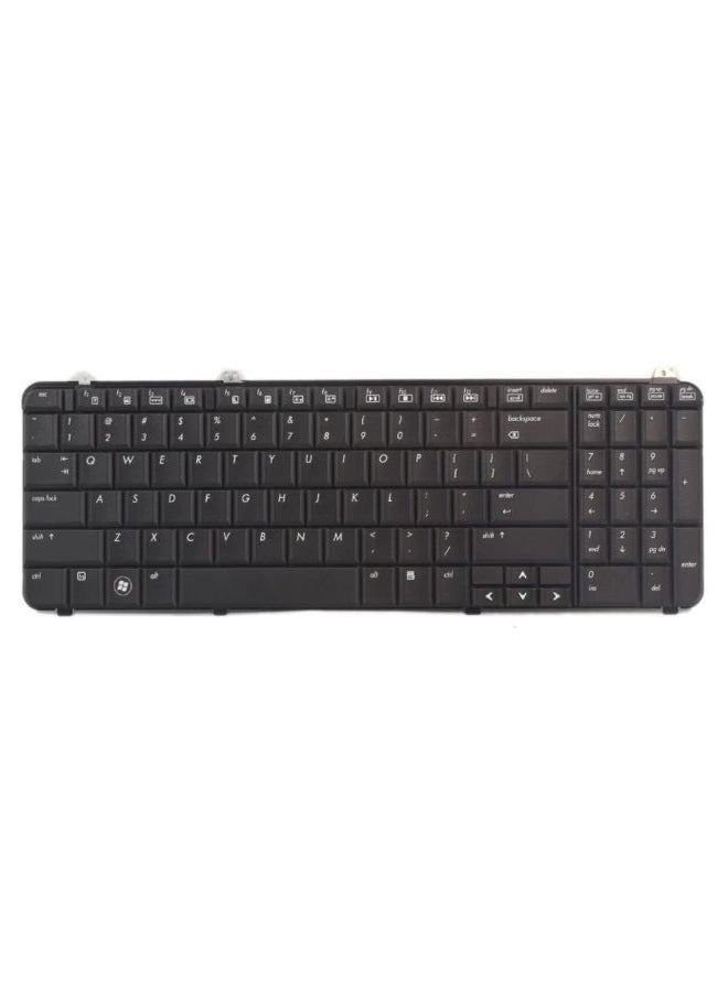 لوحة مفاتيح مع محول بصري وتصميم أمريكي للابتوب نوع إتش بي بافلون DV6 أسود/أبيض