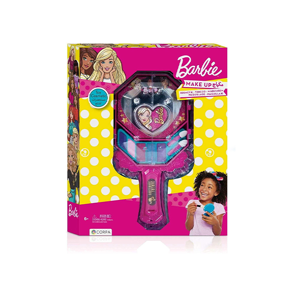 barbie Hand Mirror with Cosmetics in a Box MakeUp