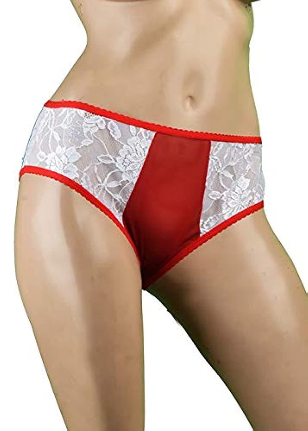 lingerie pantie red and white one size lycra Color Multi Color Size One Size