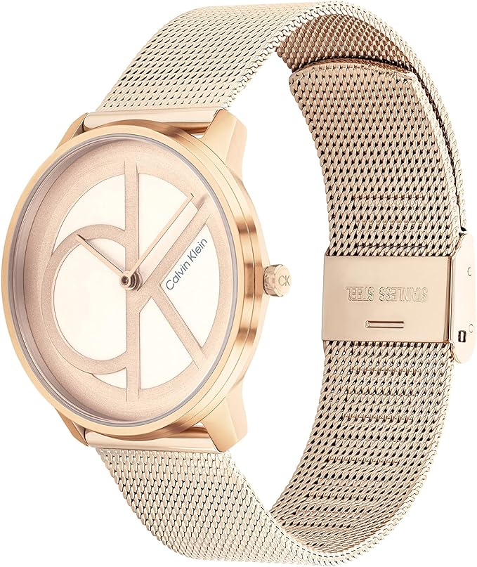 calvin klein women's watch rose gold