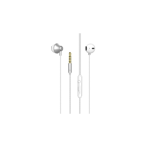 In-Ear Wired Earphone With Microphone White