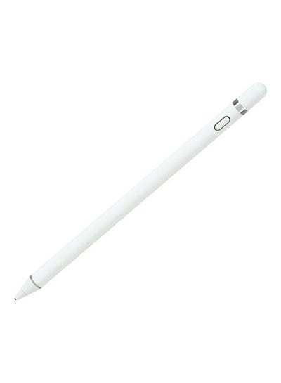 قلم ستايلس أكتيف برأس مغناطيسي حساس يعمل باللمس ومزود بوضعين. لون أبيض.
