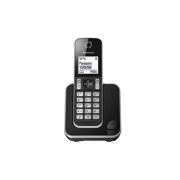 هاتف لاسلكي رقمي طويل المدى من باناسونيك KX-TGD310 مع مانع المكالمات المزعجة