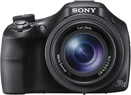 سوني كاميرا رقمية مدمجة مع تكبير بصري 50X، اسود