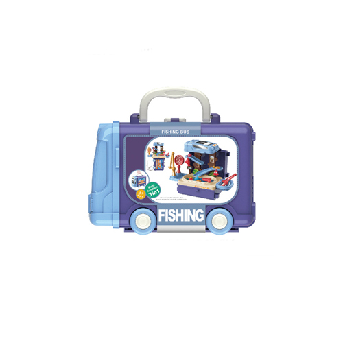 Toy 3 in 1 Fishing Bus Multi Function - 25 Pcs