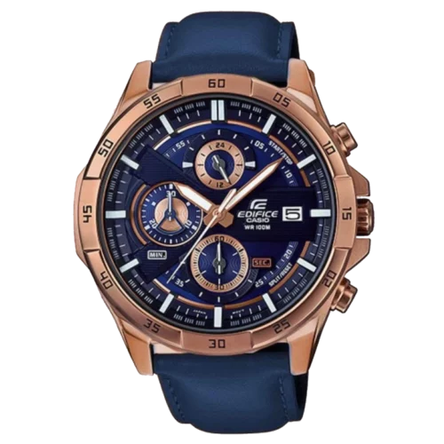 ساعة كاسيو اديفيس للرجال جلد EFR-556PC-2AV