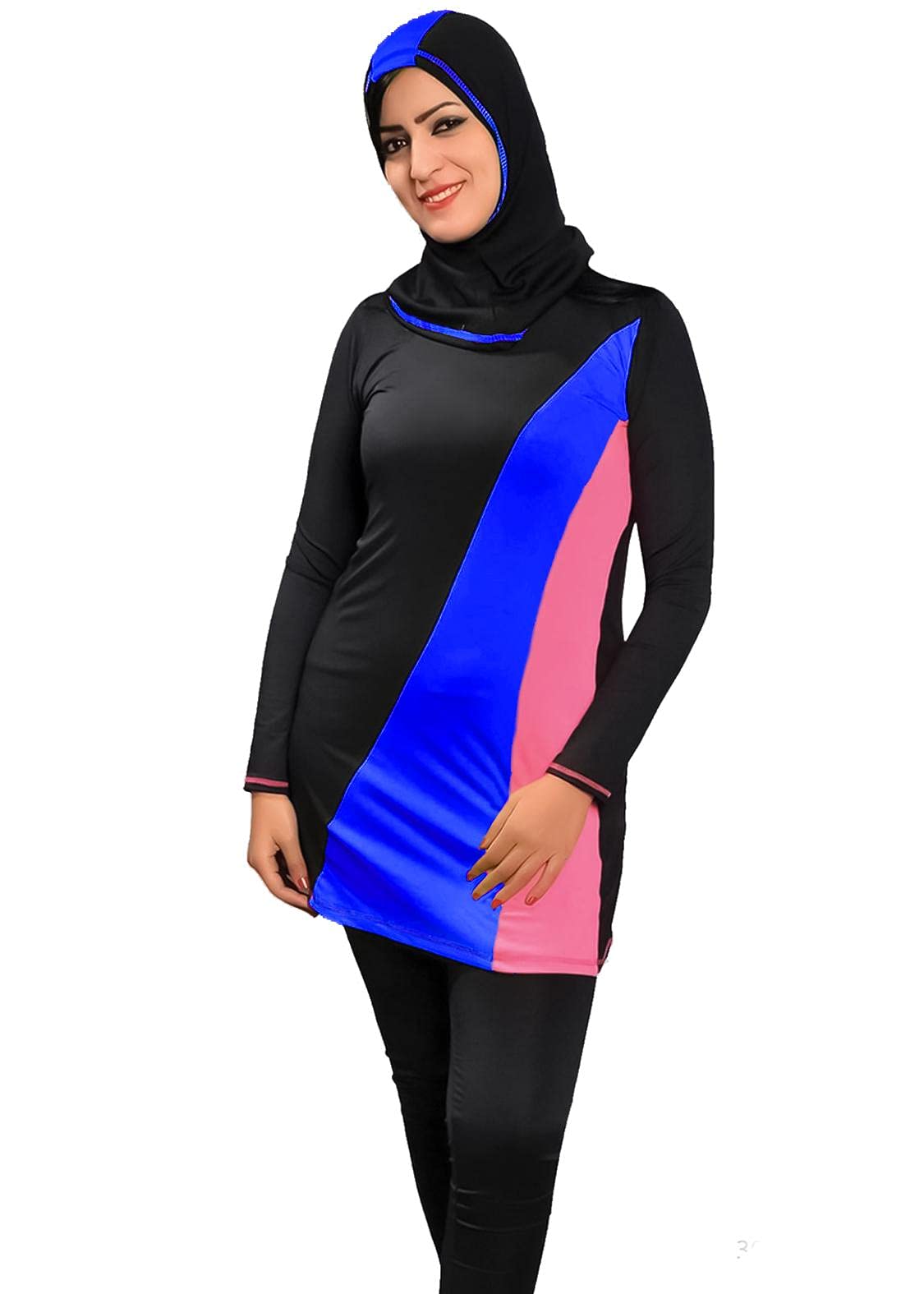 Sharia Burqini Swimwear - Color For Women , 2725618080708 Color Black Size XL